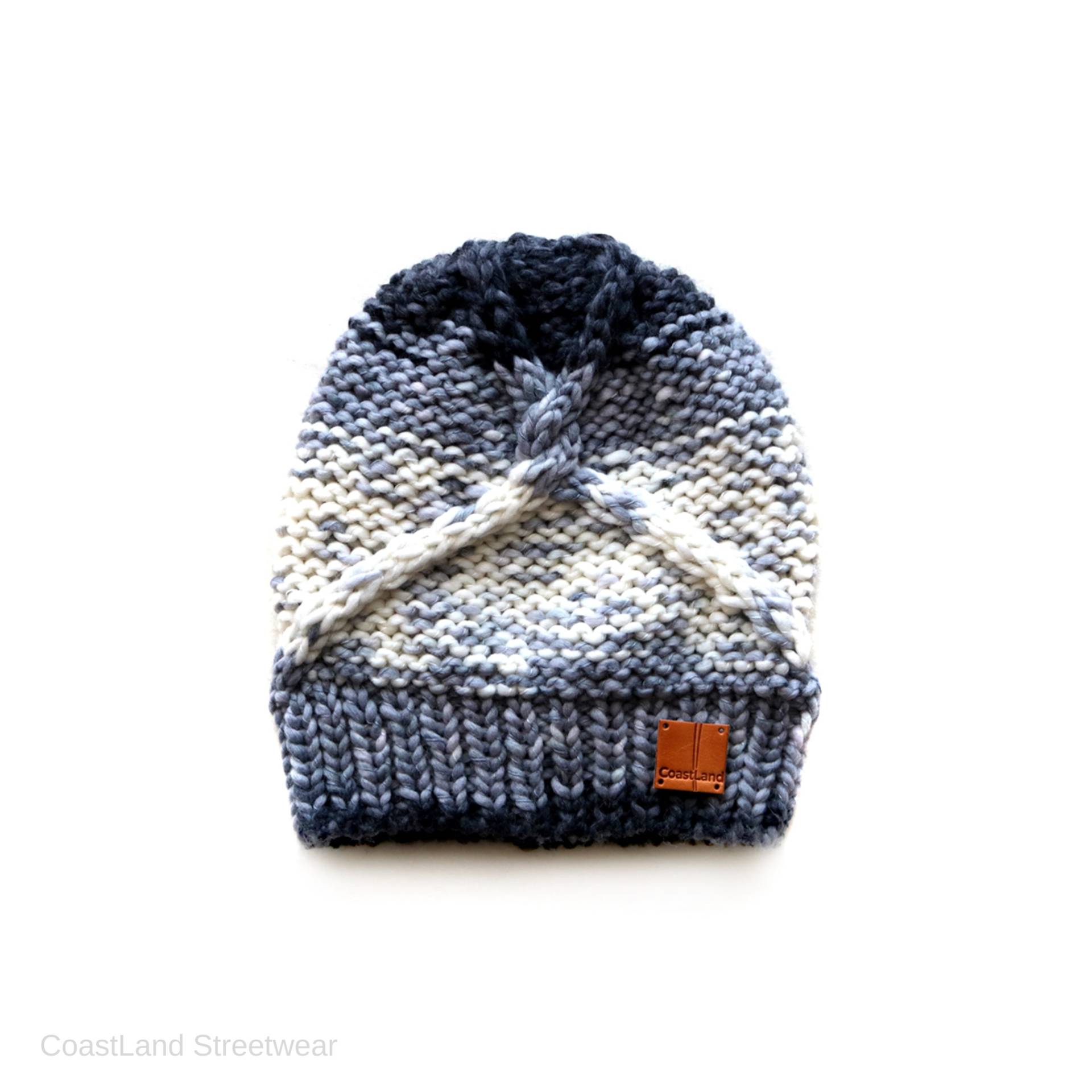 Handgefertigt | Mann Graue Hipster-Slouchy-Strickmütze Für Herren Von Coastland Streetwear von CoastLandStreetwear