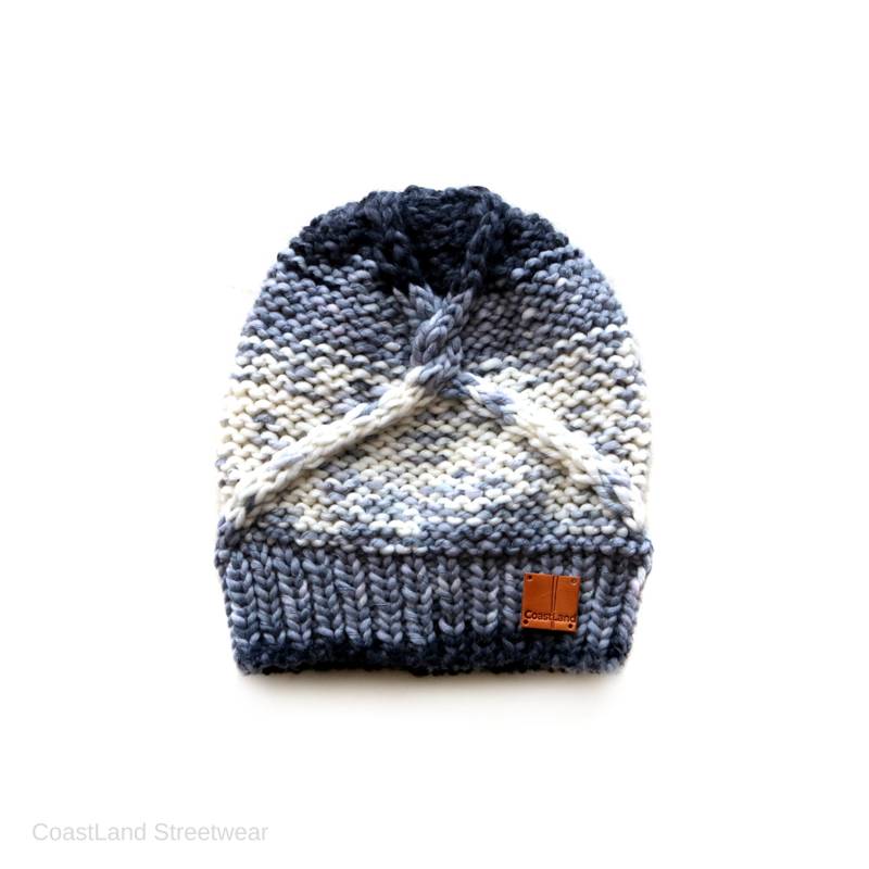 Handgefertigt | Mann Graue Hipster-Slouchy-Strickmütze Für Herren Von Coastland Streetwear von CoastLandStreetwear