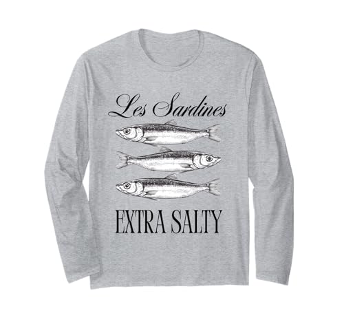 Sardinen verzinnter Fisch süß salzig Sommer Damen Top Langarmshirt von Coastal Fisherman Tinned Sardines Apparel Co.