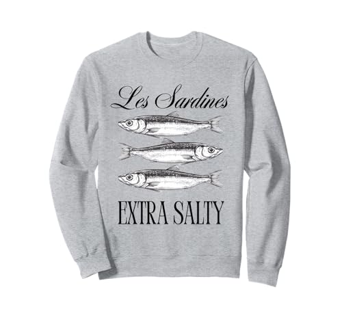 Sardinen verzinnter Fisch süß salzig Sommer Damen Top Sweatshirt von Coastal Fisherman Tinned Sardines Apparel Co.