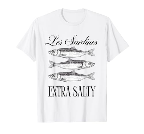 Sardinen verzinnter Fisch süß salzig Sommer Damen Top T-Shirt von Coastal Fisherman Tinned Sardines Apparel Co.