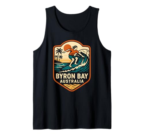 Surfer Byron Bay Australia Retro Herren Surfs Up Tank Top Surfer Byron Bay Australia Retro Herren Surfs Up Tank Top von Coastal Living Byron Bay Surfs Up Beachy Vibes