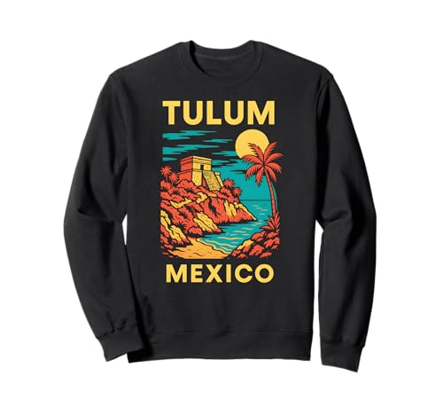 Maya-Ruinen Strand Tulum Mexiko Vintage Herren Coastal Living Sweatshirt Maya-Ruinen Strand Tulum Mexiko Vintage Herren Coastal Living Sweatshirt von Coastal Living Tulum Beach Surfs Up Skate Apparel