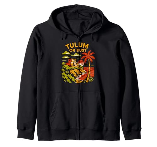 Mexiko Tulum oder Büste Vintage Damen Strand Leben Palmen Kapuzenjacke Mexiko Tulum oder Büste Vintage Damen Strand Leben Palmen Kapuzenjacke von Coastal Living Tulum Beach Surfs Up Skate Apparel