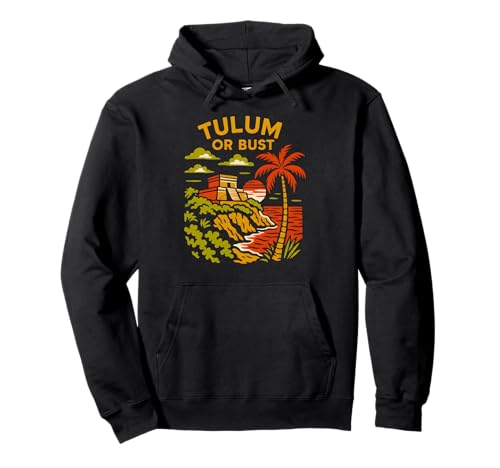 Mexiko Tulum oder Büste Vintage Damen Strand Leben Palmen Pullover Hoodie Mexiko Tulum oder Büste Vintage Damen Strand Leben Palmen Pullover Hoodie von Coastal Living Tulum Beach Surfs Up Skate Apparel