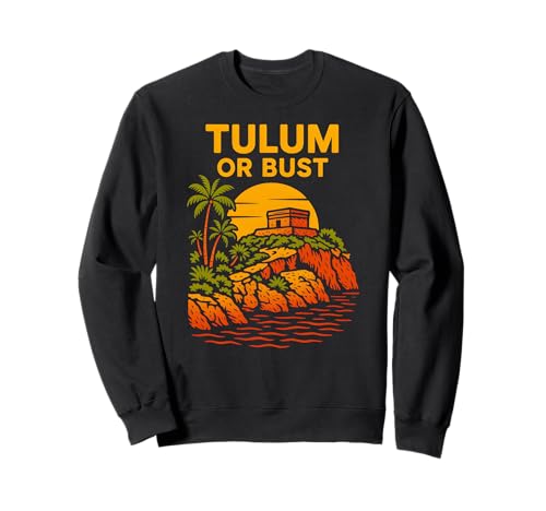 Mexiko Tulum oder Büste Vintage Damen Strand Leben Palmen Sweatshirt Mexiko Tulum oder Büste Vintage Damen Strand Leben Palmen Sweatshirt von Coastal Living Tulum Beach Surfs Up Skate Apparel