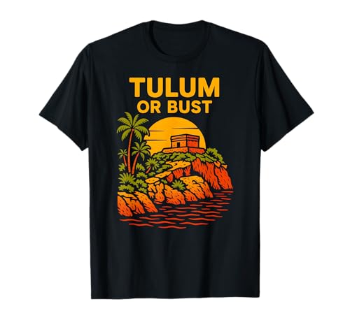 Mexiko Tulum oder Büste Vintage Damen Strand Leben Palmen T-Shirt Mexiko Tulum oder Büste Vintage Damen Strand Leben Palmen T-Shirt von Coastal Living Tulum Beach Surfs Up Skate Apparel