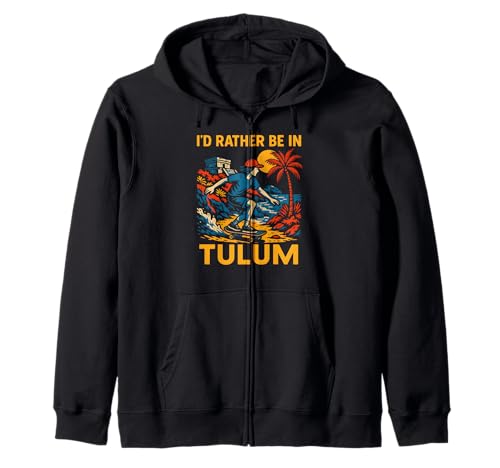 Tulum Beach Id Rather Be In Tulum Vintage Damen Strandleben Kapuzenjacke Tulum Beach Id Rather Be In Tulum Vintage Damen Strandleben Kapuzenjacke von Coastal Living Tulum Beach Surfs Up Skate Apparel