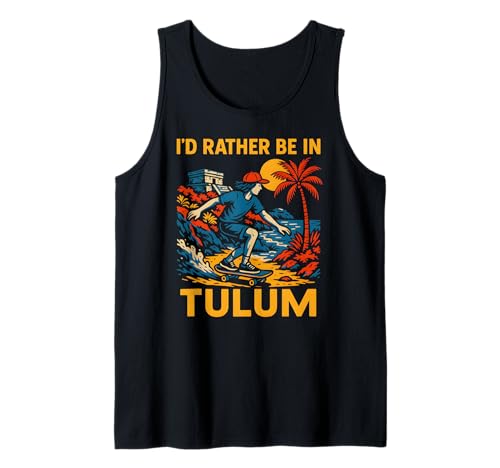 Tulum Beach Id Rather Be In Tulum Vintage Damen Strandleben Tank Top Tulum Beach Id Rather Be In Tulum Vintage Damen Strandleben Tank Top von Coastal Living Tulum Beach Surfs Up Skate Apparel
