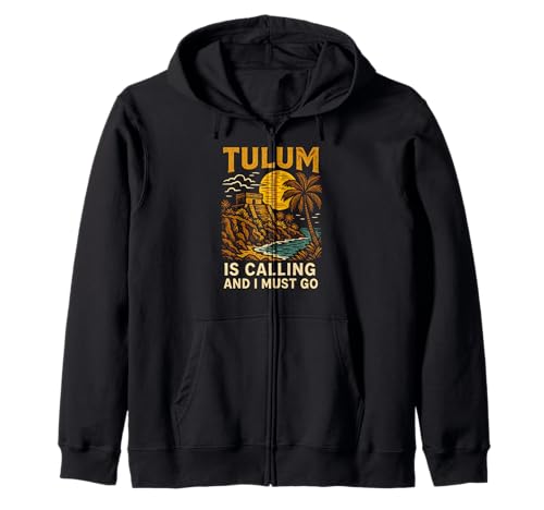 Tulum is Calling I Must Go Vintage Damen Strandleben Kapuzenjacke Tulum is Calling I Must Go Vintage Damen Strandleben Kapuzenjacke von Coastal Living Tulum Beach Surfs Up Skate Apparel