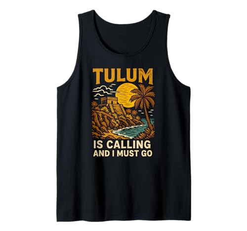 Tulum is Calling I Must Go Vintage Damen Strandleben Tank Top Tulum is Calling I Must Go Vintage Damen Strandleben Tank Top von Coastal Living Tulum Beach Surfs Up Skate Apparel