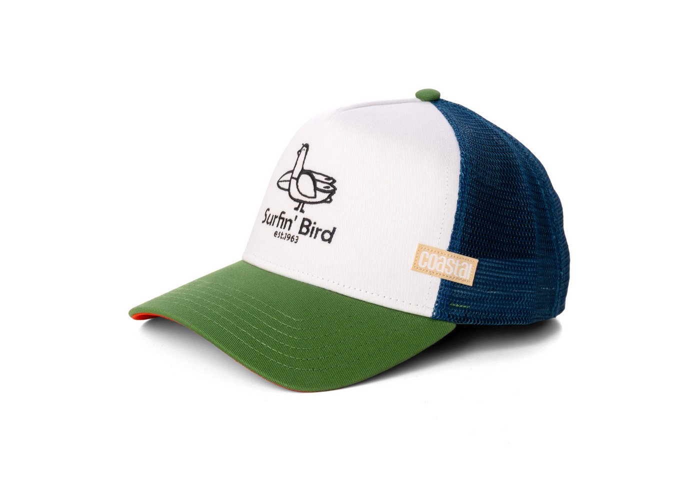 Coastal Baseball Cap Cap Coastal Surfin' Bird, F wht/olive (1-St) von Coastal