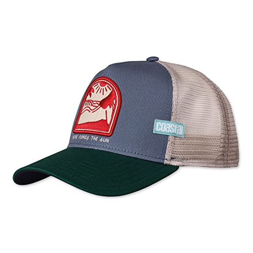 Coastal - Comes The Sun (Bluegrey/Green) - Trucker Cap Meshcap Kappe Mütze Cappy Caps von Coastal