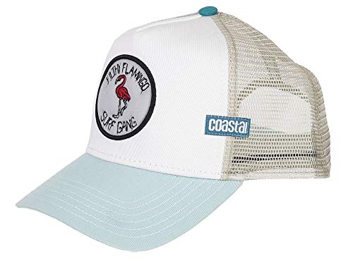 Coastal Filthy Flamingo Cap Trucker Kappe Verstellbar Basecap Mesh Blau - One-Size von Coastal