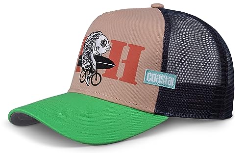 Coastal - Fish (Khaki/Green) - Trucker Cap Meshcap Kappe Mütze Cappy Caps von Coastal