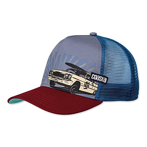 Coastal - Low Car (Grey/Wine) - Trucker Cap Meshcap Kappe Mütze Cappy Caps von Coastal