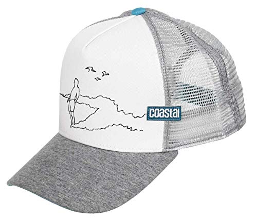 Coastal Rider Cap Trucker Kappe Verstellbar Basecap Mesh Grau - One-Size von Coastal