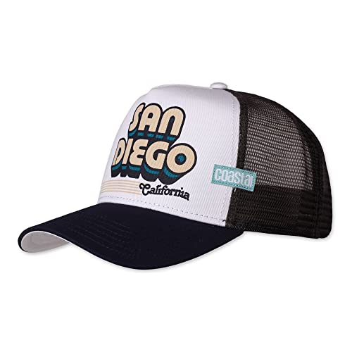 Coastal - San Diego (White/Navy) - Trucker Cap Meshcap Kappe Mütze Cappy Caps von Coastal