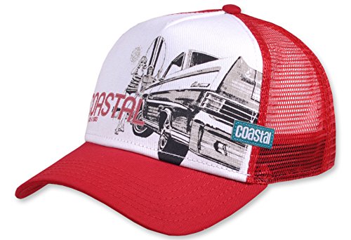 Coastal Snapback Surf & Cars & Chicks deep red von Coastal