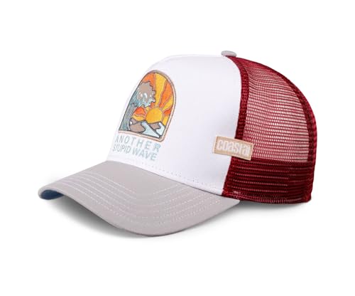 Coastal - Stupid Wave (White/Grey) - Trucker Cap Meshcap Kappe Mütze Cappy Caps von Coastal