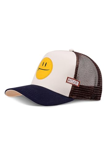 Coastal - Surf & Smile (Khaki/Marine) - Trucker Cap Meshcap Hat Kappe Mütze Caps von Coastal