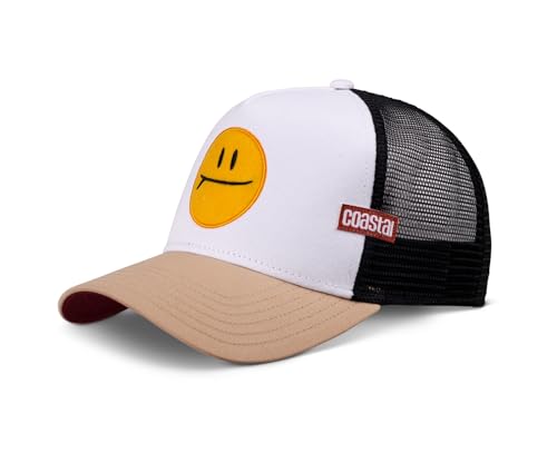 Coastal - Surf & Smile (Sand/Beige/Black) - Trucker Cap Meshcap Hat Kappe Mütze Caps von Coastal