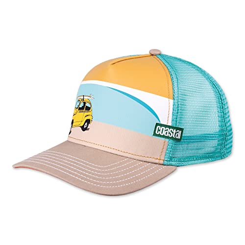 Coastal - Surfy Car (Khaki/Orange) - Trucker Cap Meshcap Kappe Mütze Cappy Caps von Coastal