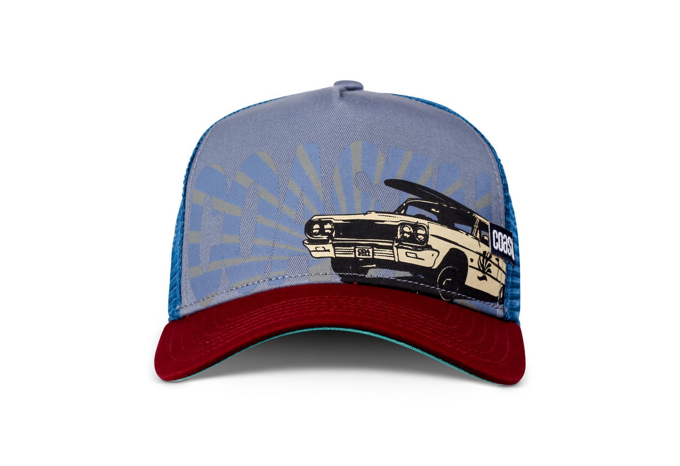 Coastal Trucker Cap Coastal HFT Trucker Cap Low Car Grey/Wine (Basecap, Meshcap, Trucker Kappe) von Coastal