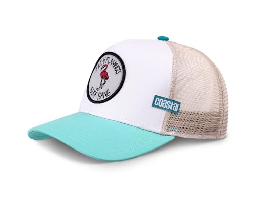 Coastal Trucker Cap Filthy Flamingo Beige Weiß, Size:ONE Size von Coastal