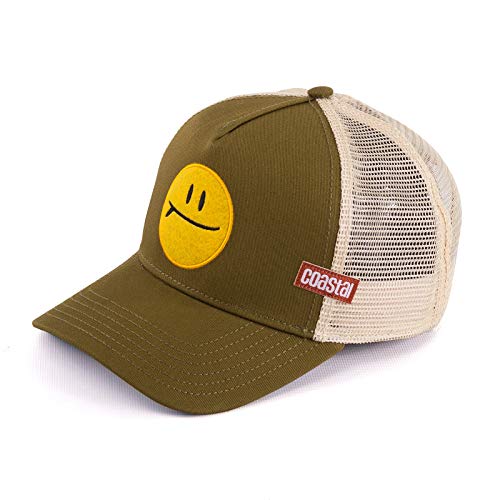 Coastal Trucker Cap SURF and Smile Khaki, Size:ONE Size von Coastal