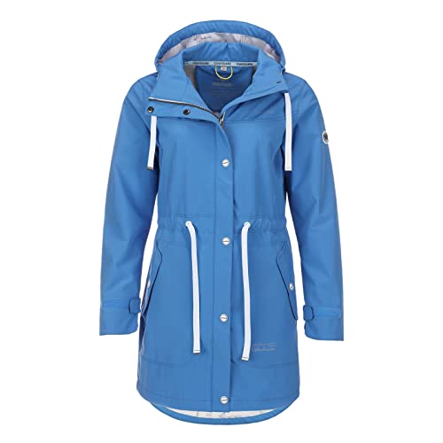 Coastguard Damen Softshell-Kurzmantel mit abnehmbarer Kapuze - Softshelljacke mit Taillenzug in Aqua Größe 40 von Coastguard 19 CG 68 THE ORIGINAL BRAND