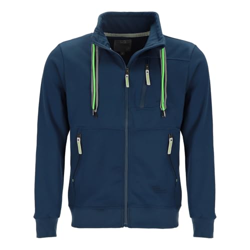 Coastguard Herren Sweatjacke mit Stehkragen mit Kordelband - Jacke mit wasserdichtem Reißverschluss in Rauchblau Größe XXL Coastguard Herren Sweatjacke mit Stehkragen mit Kordelband - Jacke mit wasserdichtem Reißverschluss in Rauchblau Größe XXL von Coastguard 19 CG 68 THE ORIGINAL BRAND