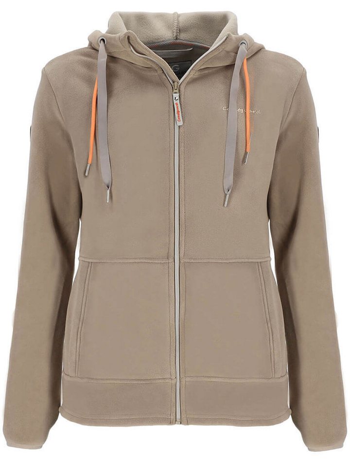 Coastguard Fleecejacke Damen Jacke gebondet mit angeschnittener Kapuze und Reißverschluss von Coastguard