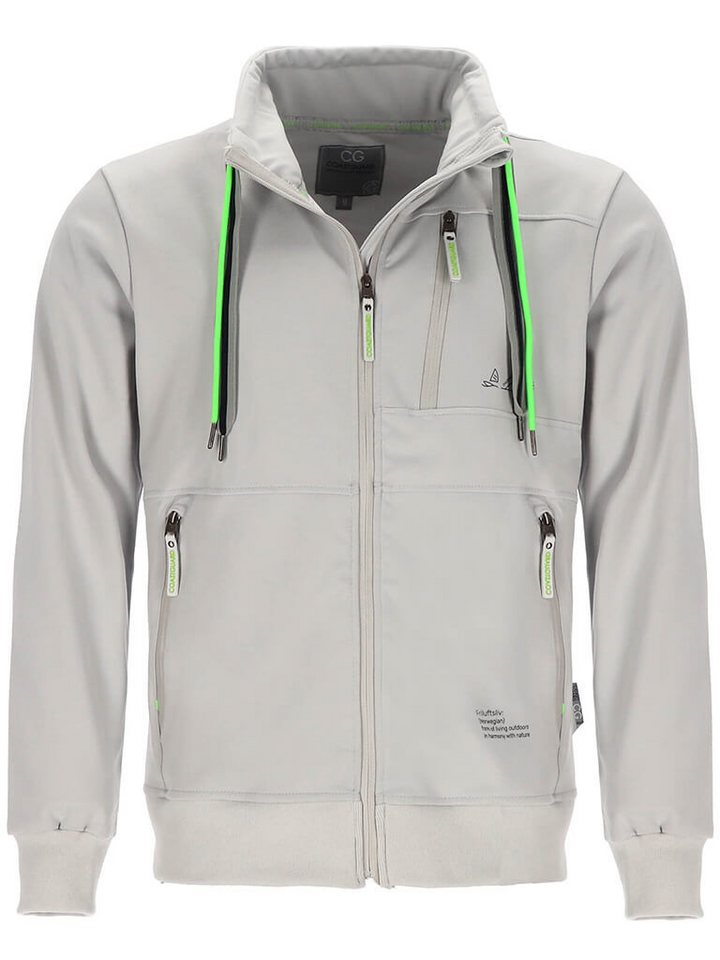 Coastguard Sweatjacke Herren Jacke mit Kordelband-Stehkragen & wasserdichtem Reißverschluss von Coastguard