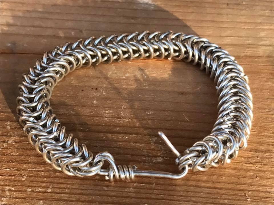 Kasten Weben Sterling Silberarmband Kasten Weben Sterling Silberarmband von CoatesCreationsArt