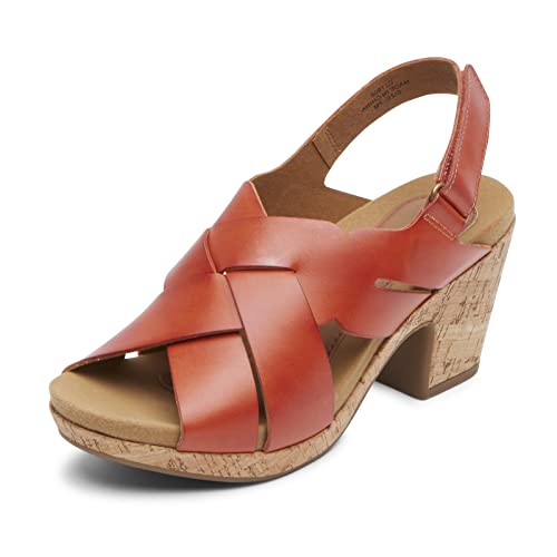 Cobb Hill Damen Alleah Sling Sandal, Rotes Ockerleder, 38.5 EU von Cobb Hill