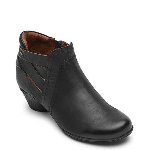 Cobb Hill Laurel Damen Woven Boot Boot, Schwarz Leder, 9.5 Narrow von Cobb Hill