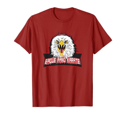 Cobra Kai Herren T-Shirt Eagle Fang Logo Rot S von Cobra Kai