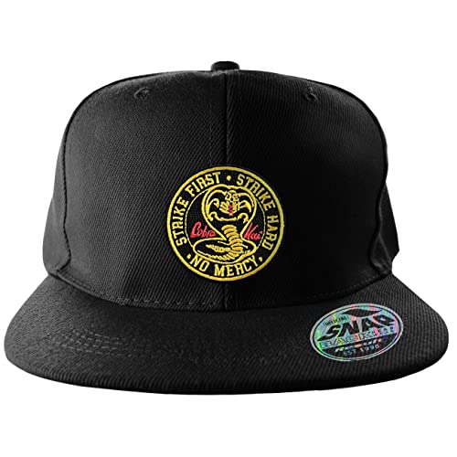 Cobra Kai Offizielles Lizenzprodukt Patch Standard Snapback Cap (Schwarz), Einheitsgröße von Cobra Kai