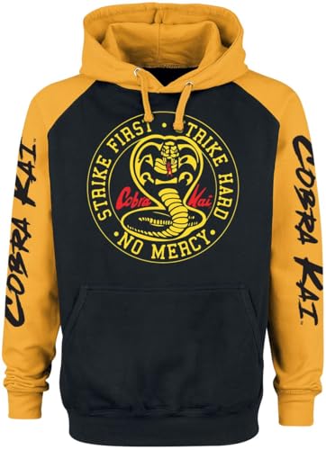 Cobra Kai Strike First Männer Kapuzenpullover schwarz/gelb XL von Cobra Kai