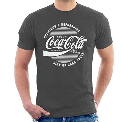 Coca-Cola Circle Logo White Text Men's T-Shirt von Coca-Cola