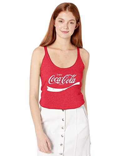Coca-Cola Damen The Taste of Time Hemd, Rot meliert, X-Klein von Coca-Cola