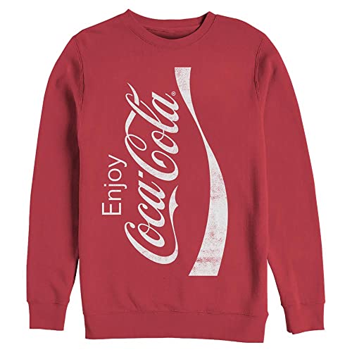 Coca-Cola Herren Dose Sweatshirt, rot, Medium von Coca-Cola