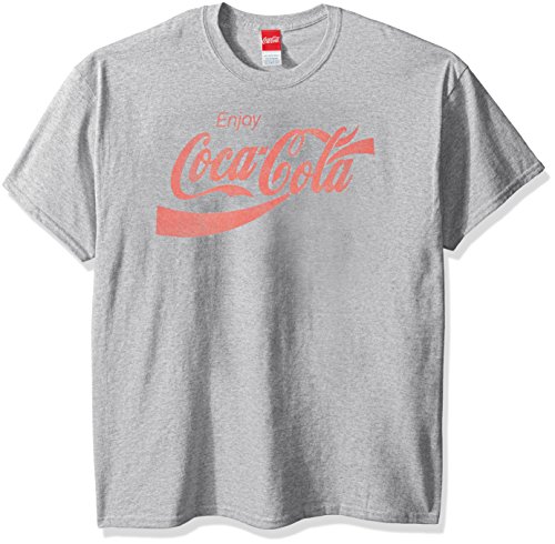 Coca-Cola Herren Eighties Coke Kurzarm T-Shirt, Athletic Heather, XX-Large von Coca-Cola