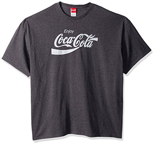 Coca-Cola Herren T-Shirt Eighties Coke Kurzarm - Grau - Groß von Coca-Cola