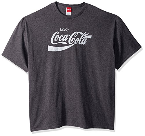 Coca-Cola Herren T-Shirt Eighties Coke Kurzarm - Grau - Mittel von Coca-Cola