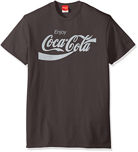 Coca-Cola Herren Eighties Coke Kurzarm T-Shirt, anthrazit, XX-Large von Coca-Cola