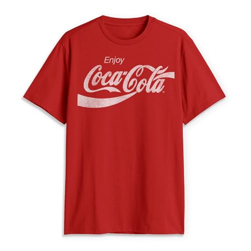 Coca-Cola Herren Eighties Coke Kurzarm T-Shirt, rot, XX-Large von Coca-Cola
