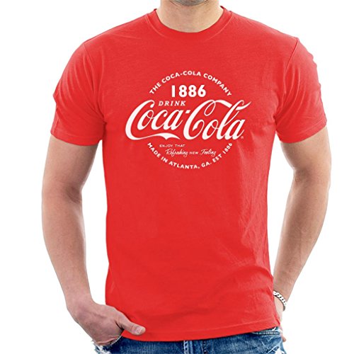 Coca-Cola Retro Logo White Text Men's T-Shirt von Coca-Cola