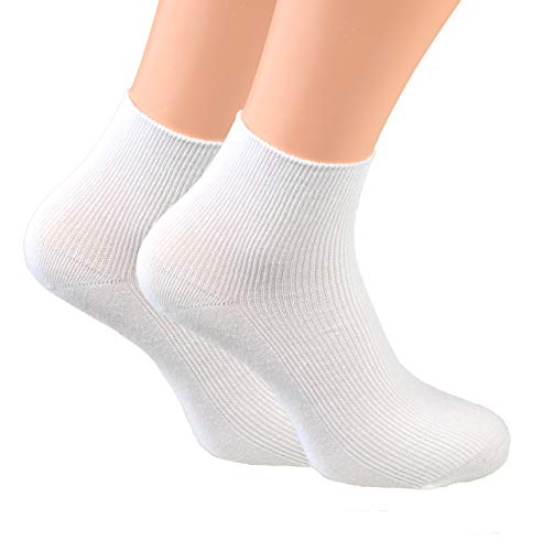 10 Paar kurze Krankenschwester Socken Arztsocken Gr. 35/38 diabetikersocken damen extra weit weisse socken krankenhaus weisse lang ohne gummi herren weisse diabetiker socken krankenschwester-socken von Cocain underwear